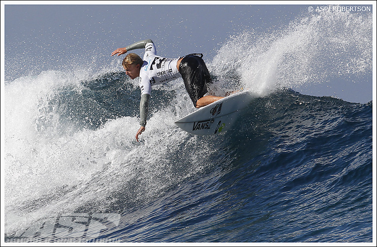 ASP World Tour rookie, carving one up