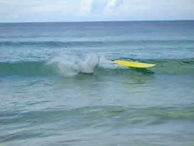 Falling Off A Surfboard