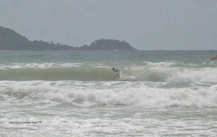 Surfing Patong Beach